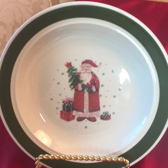 Santa Bread & Butter Plate (6) - Picture 3 of 8